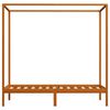 vidaXL Πλαίσιο Κρεβατιού με Ουρανό Μελί 90x200 εκ. Μασίφ Ξύλο Πεύκου