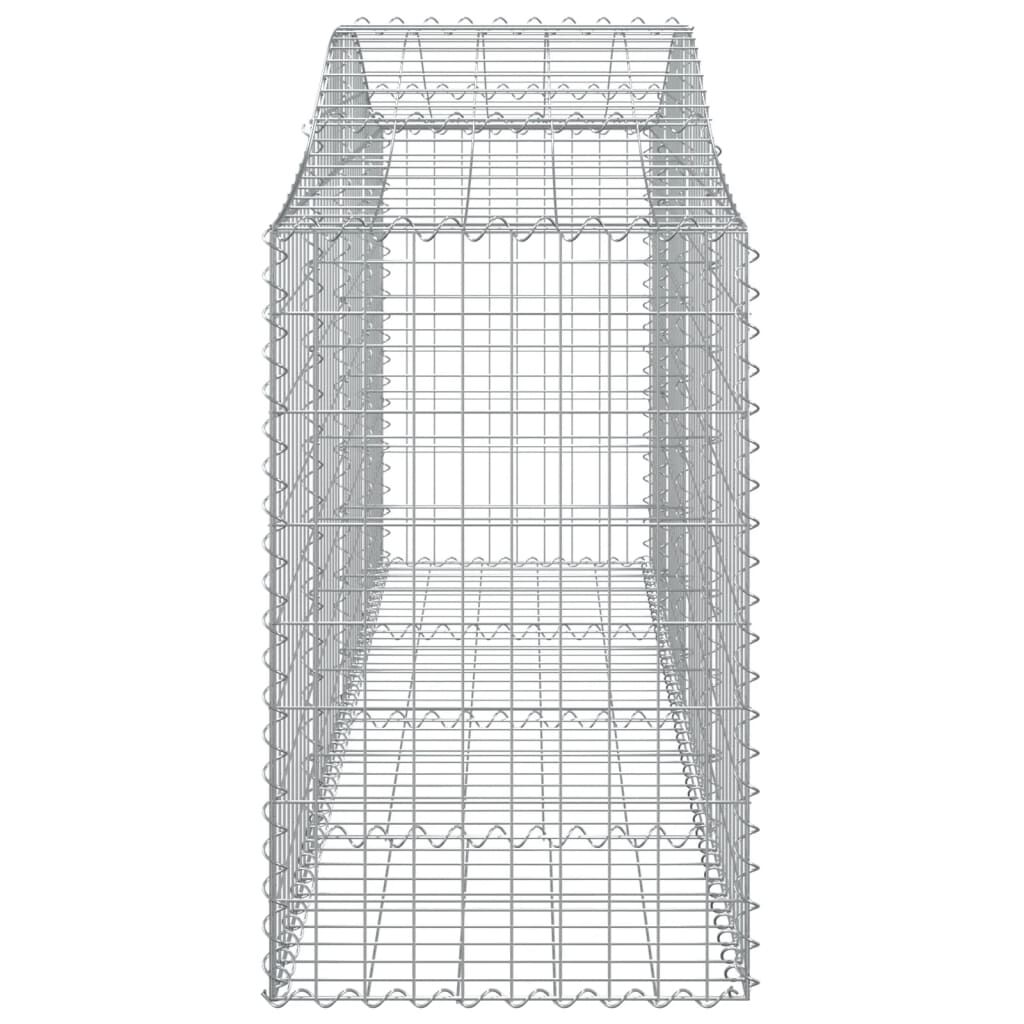 vidaXL Συρματοκιβώτια Τοξωτά 20 τεμ. 200x50x80/100 εκ. Γαλβαν. Ατσάλι