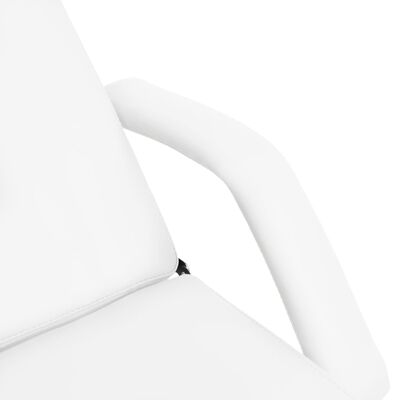 vidaXL Κρεβάτι - Πολυθρόνα Αισθητικής Λευκό 180 x 62 x (87-112) εκ.