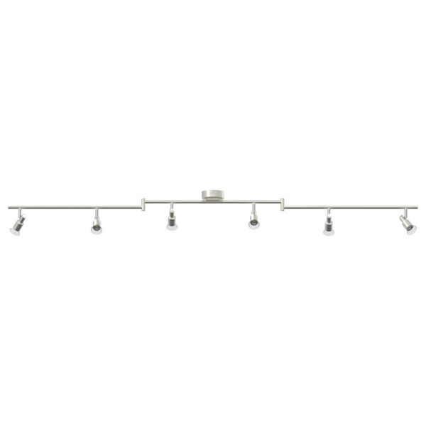 vidaXL Σποτ οροφής Βουρτσισμένο Νίκελ 176.5 x 9.5 x 14 εκ Ατσάλι