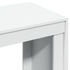vidaXL Γραφείο Λευκό 123,5x73,5x75 εκ. από Επεξεργασμένο Ξύλο