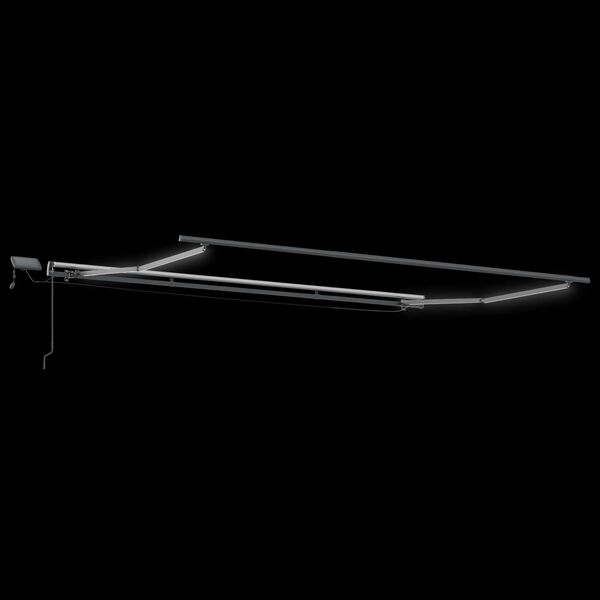 vidaXL Χειροκίνητη Ανασυρόμενη Τέντα με LED Πράσινη και Κίτρινη 500x300 εκ