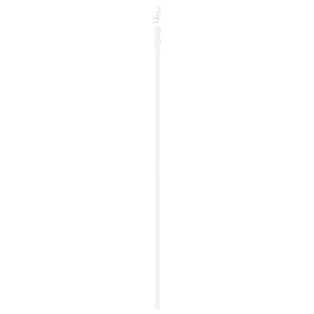 vidaXL Συρόμενη Πόρτα Λευκό 78 x 232 cm Μασίφ ξύλο πεύκου και χάλυβας