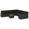 vidaXL Patio Sofa Set 10-&theta;έ&sigma;&iota;&alpha; Black