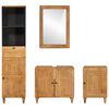 vidaXL Σετ Επίπλων Μπάνιου με συρτάρι 4 pcs Καφέ 38 x 33 x 160 εκ.