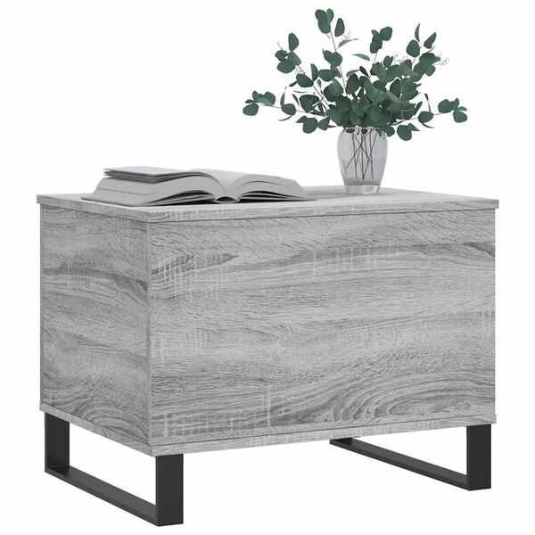 vidaXL Τραπεζάκι Σαλονιού Γκρι Sonoma 60x44,5x45εκ. Επεξεργασμένο Ξύλο