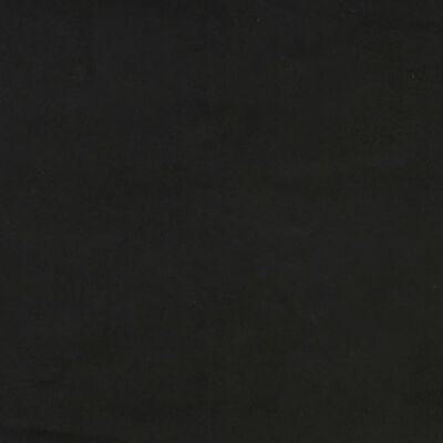 vidaXL Κρεβάτι Boxspring με Στρώμα Μαύρο 100x200 εκ. Βελούδινο