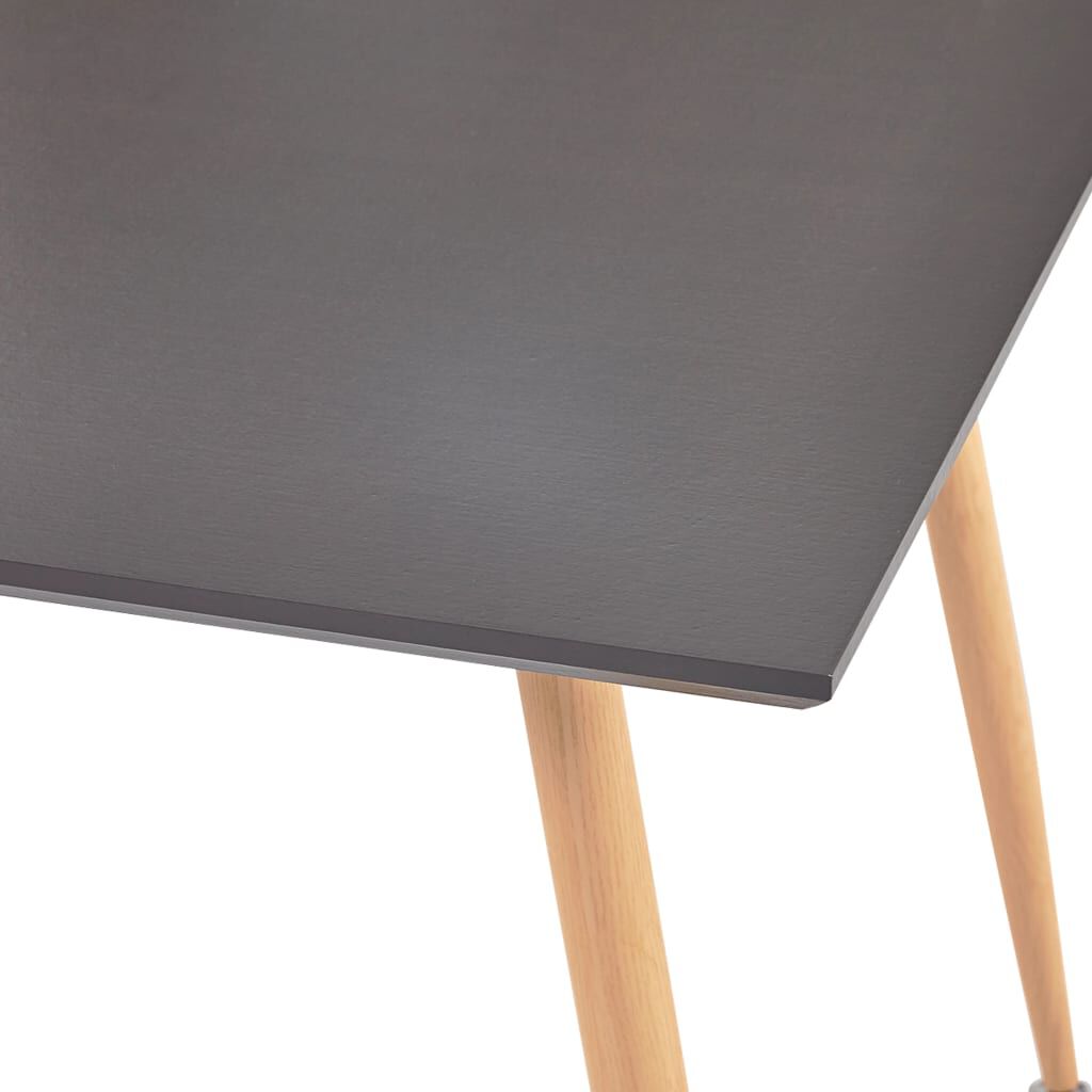 vidaXL Τραπεζαρία Γκρι / Χρώμα Δρυός 80,5 x 80,5 x 73 εκ. από MDF
