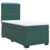 vidaXL Κρεβάτι Boxspring με Στρώμα Σκούρο Πράσινο 100x200εκ. Βελούδινο