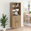vidaXL Highboard 2 pcs Artisan Oak &Epsilon;&pi;&epsilon;&xi;&epsilon;&rho;&gamma;&alpha;&sigma;&mu;έ&nu;&omicron; &xi;ύ&lambda;&omicron;