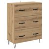 vidaXL Highboard 2 pcs Artisan Oak &Mu;&eta;&chi;&alpha;&nu;&iota;&kappa;ή &xi;&upsilon;&lambda;&epsilon;ί&alpha; &kappa;&alpha;&iota; &gamma;&upsilon;&alpha;&lambda;ί