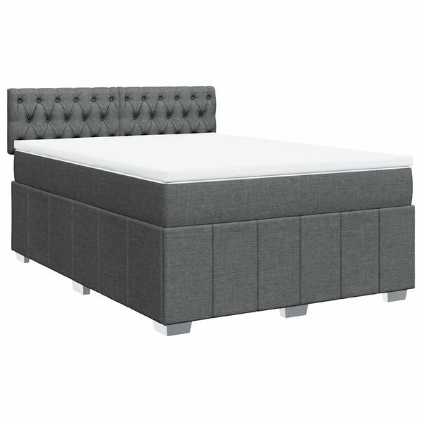 vidaXL &Kappa;&rho;&epsilon;&beta;ά&tau;&iota; Boxspring &mu;&epsilon; &Sigma;&tau;&rho;ώ&mu;&alpha; &Sigma;&kappa;&omicron;ύ&rho;&omicron; &Gamma;&kappa;&rho;&iota; 140x200 &epsilon;&kappa; &Upsilon;&phi;&alpha;&sigma;&mu;ά&tau;&iota;&nu;&omicron;