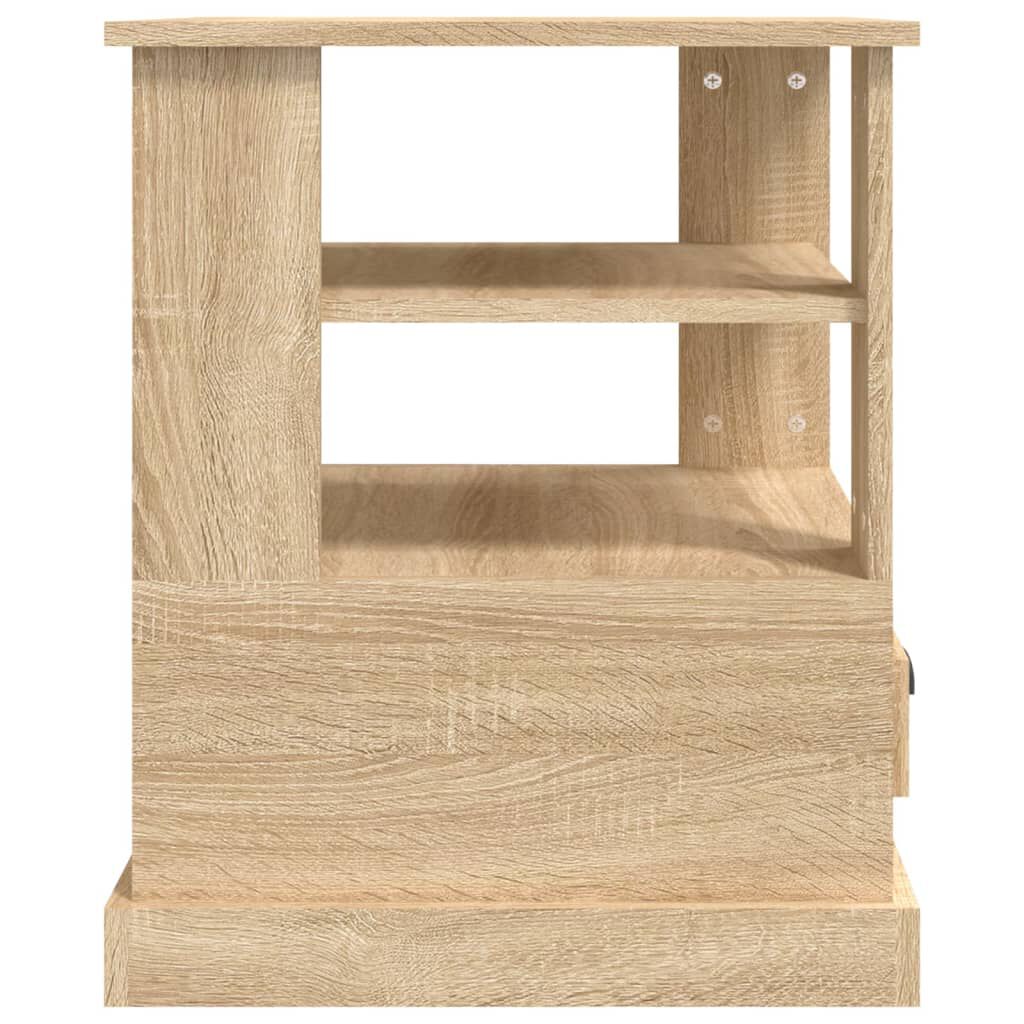 vidaXL Βοηθητικό Τραπέζι Sonoma Δρυς 50x50x60 εκ. Επεξεργασμένο Ξύλο