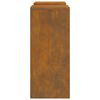 vidaXL Στήριξη φυτών 2 pcs Σκ rusty 24 x 24 x 55 εκ.
