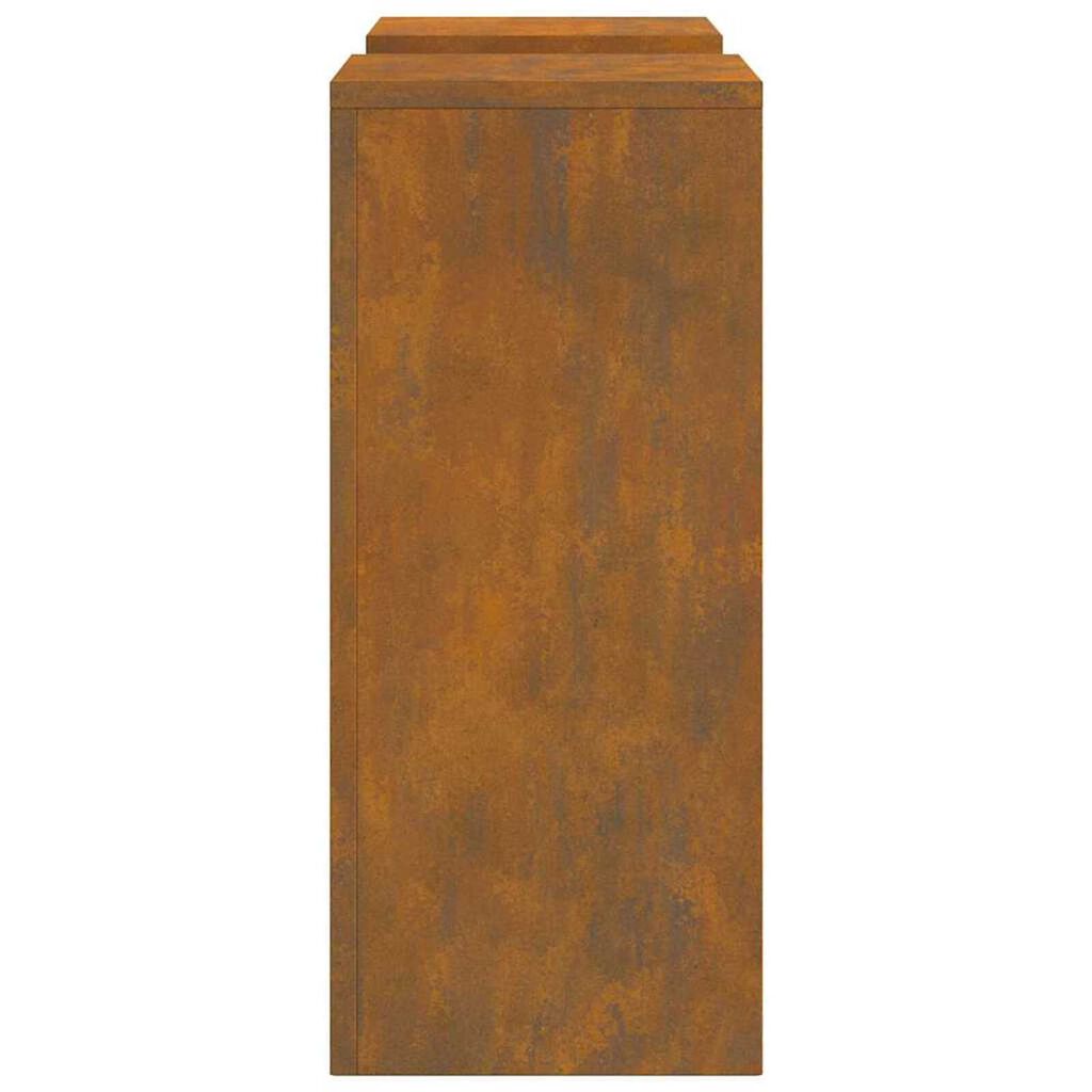 vidaXL Στήριξη φυτών 2 pcs Σκ rusty 24 x 24 x 55 εκ.