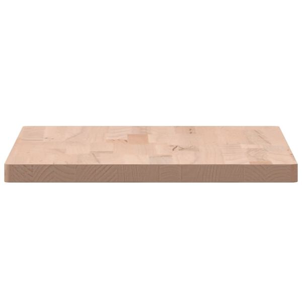 vidaXL Επιφάνεια Τραπεζιού Ορθογώνια 60x40x2,5 εκ. Μασίφ Ξύλο Οξιάς