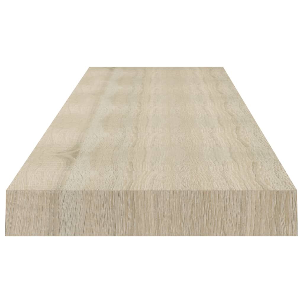 vidaXL Ράφια Τοίχου 2 τεμ. Χρώμα Δρυός 120 x 23,5 x 3,8 εκ. MDF