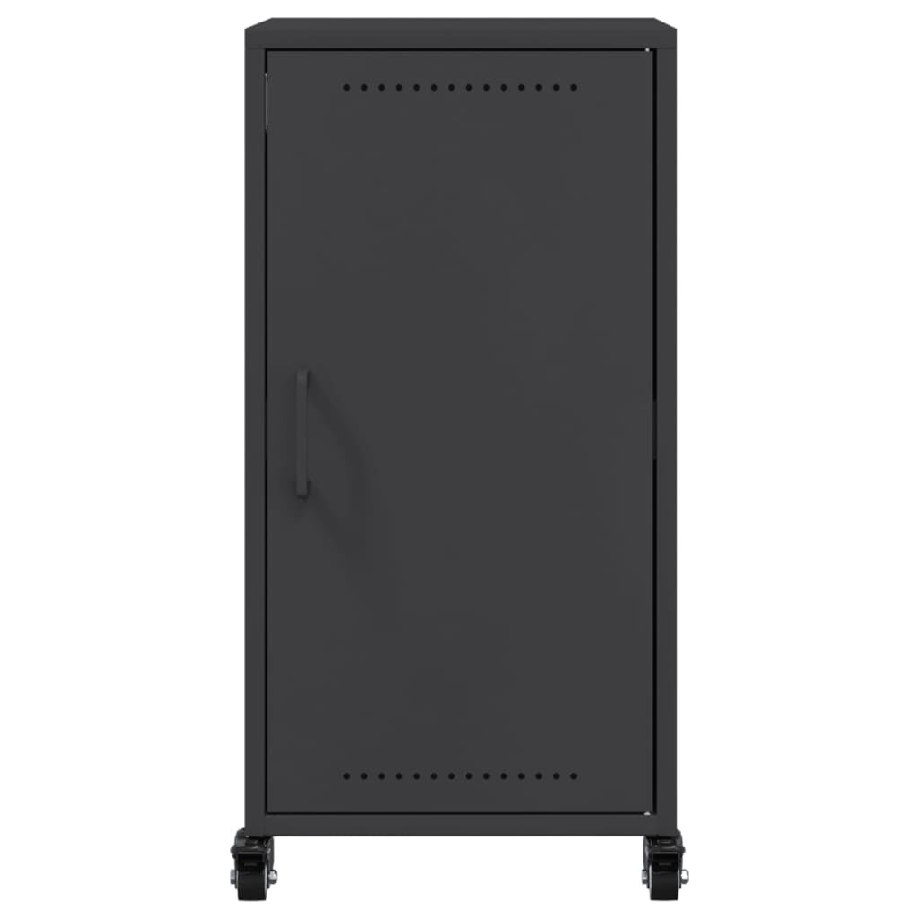 vidaXL Ντουλάπι Μαύρο 36x39x72 εκ. από Ατσάλι