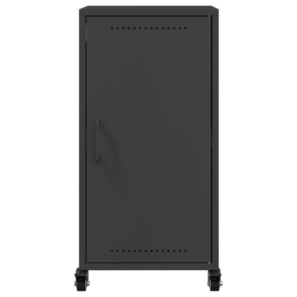 vidaXL Ντουλάπι Μαύρο 36x39x72 εκ. από Ατσάλι