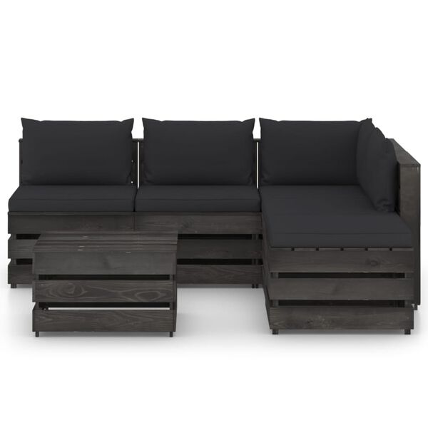 vidaXL &Sigma;&alpha;&lambda;ό&nu;&iota; &Kappa;ή&pi;&omicron;&upsilon; 6 &tau;&epsilon;&mu;. &alpha;&pi;ό &Gamma;&kappa;&rho;&iota; &Epsilon;&mu;&pi;&omicron;&tau;&iota;&sigma;&mu;έ&nu;&omicron; &Xi;ύ&lambda;&omicron; &mu;&epsilon; &Mu;&alpha;&xi;&iota;&lambda;ά&rho;&iota;&alpha;