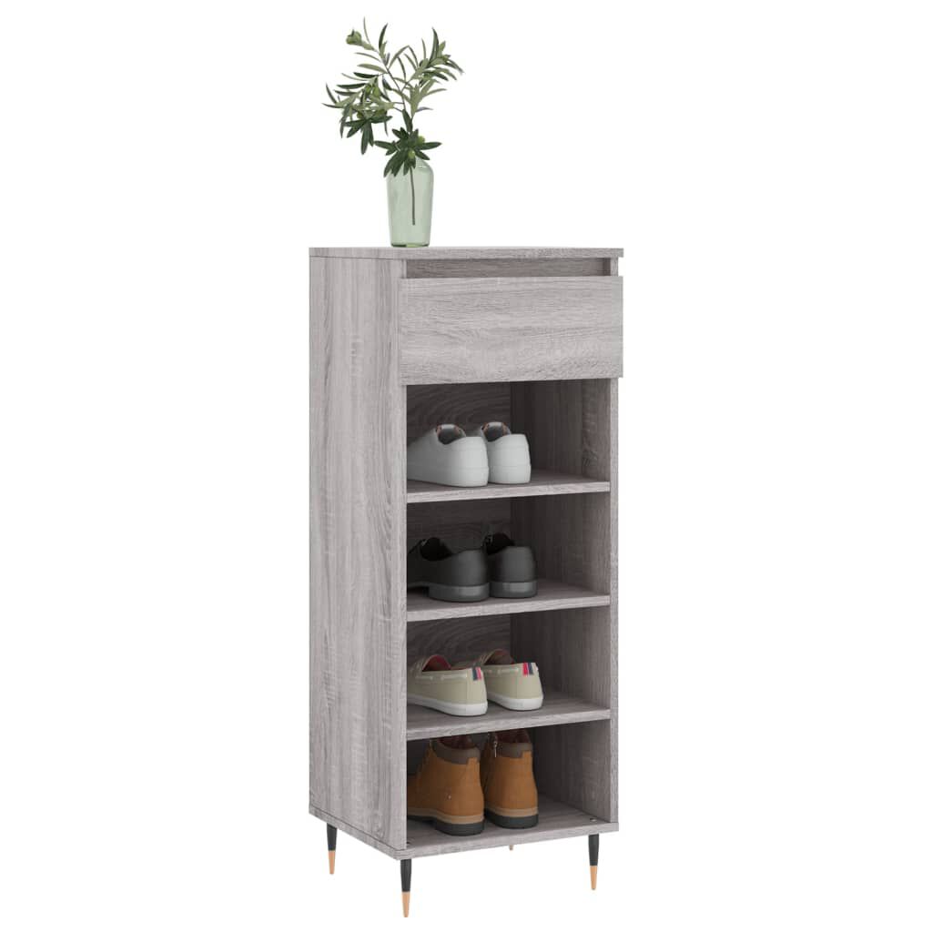 vidaXL Παπουτσοθήκη Γκρι Sonoma 40x36x105 εκ. από Επεξεργασμένο Ξύλο