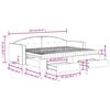 vidaXL Καναπές Κρεβάτι Συρόμενος Ροζ 80x200 εκ. Βελούδινος Συρτάρια