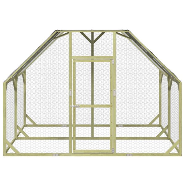 vidaXL Κοτέτσι 268x200x190 εκ. από Μασίφ Εμποτισμένο Ξύλο Πεύκου