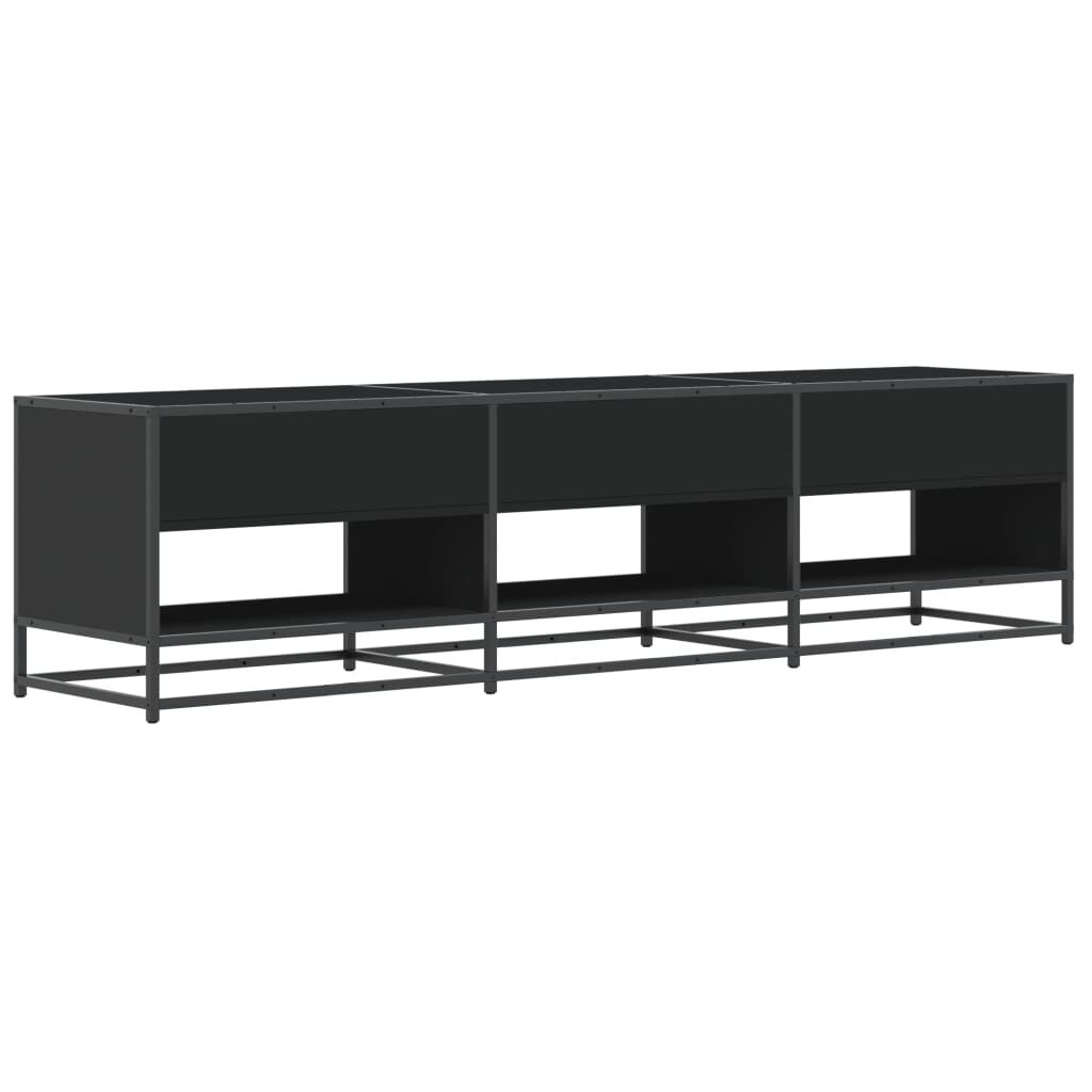 vidaXL Έπιπλο Τηλεόρασης Μαύρο 180x40x46 εκ. από Επεξεργασμένο Ξύλο