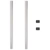 vidaXL Πό posts φράχτη 2 pcs Ασημί 50 cm Ατσάλι με Επικάλυψη Πούδρας