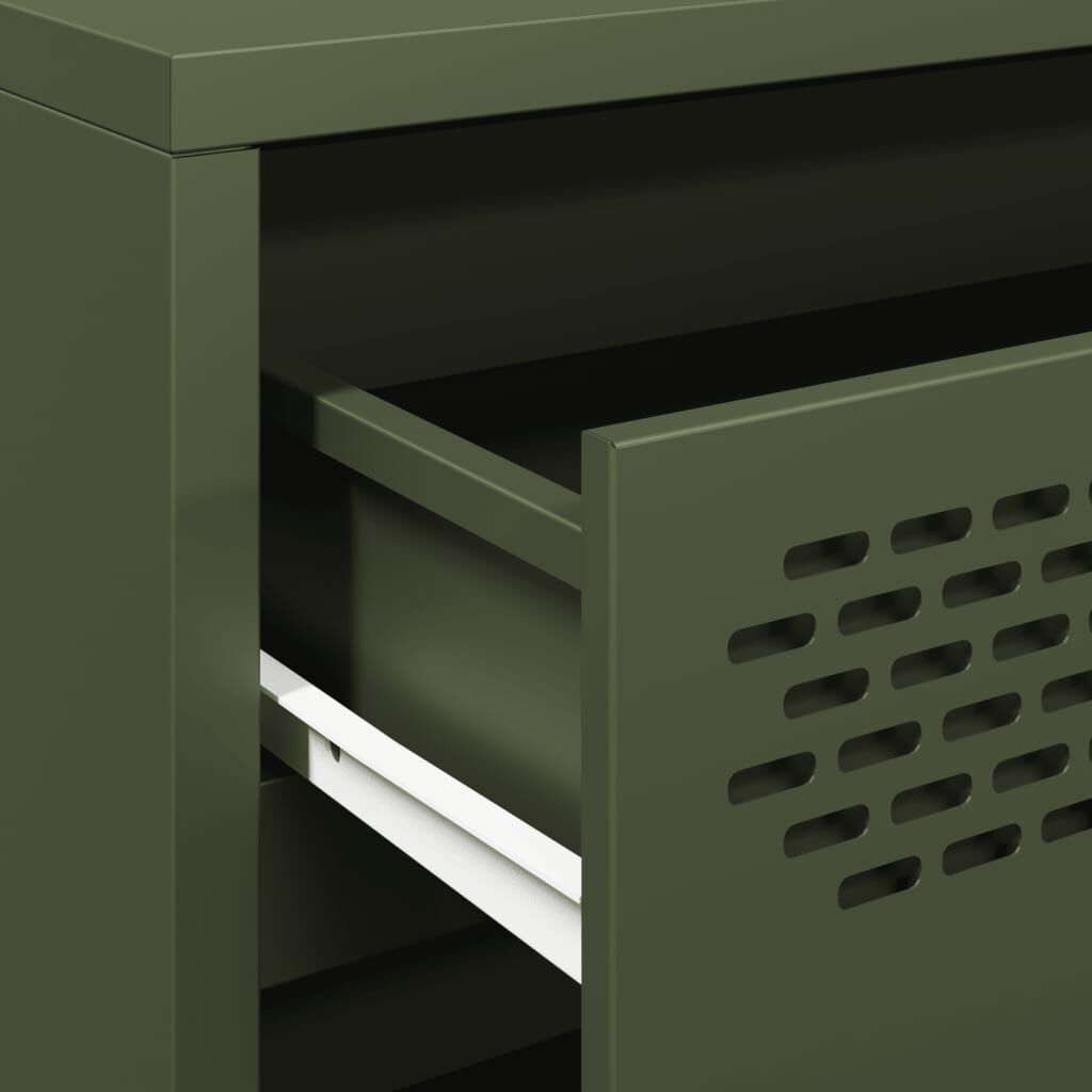 vidaXL Ντουλάπι Λαδί 68x39x73,5 εκ. από Χάλυβα Ψυχρής Έλασης