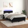 vidaXL &Kappa;&rho;&epsilon;&beta;ά&tau;&iota; Boxspring &mu;&epsilon; &Sigma;&tau;&rho;ώ&mu;&alpha; & LED &Mu;&alpha;ύ&rho;&omicron; 120x190 &epsilon;&kappa;. &Beta;&epsilon;&lambda;&omicron;ύ&delta;&iota;&nu;&omicron;