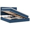 vidaXL Κρεβάτι Αποθήκης με στρώμα Μπλε 160 x 200 cm Τεχνητό Δέρμα