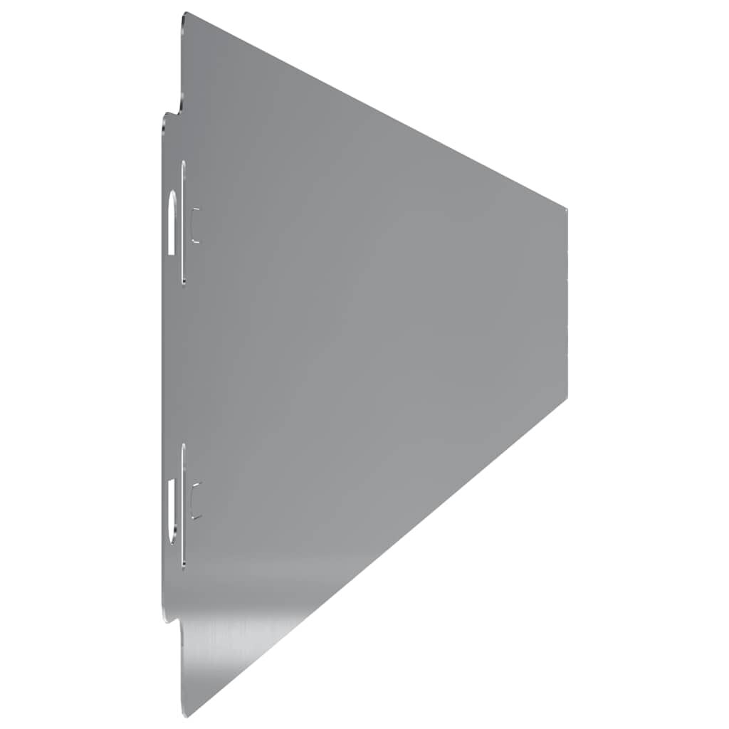 vidaXL Περιφράξεις γκαζόν 10 τεμάχια 10x103 cm από γαλβανισμένο χάλυβα