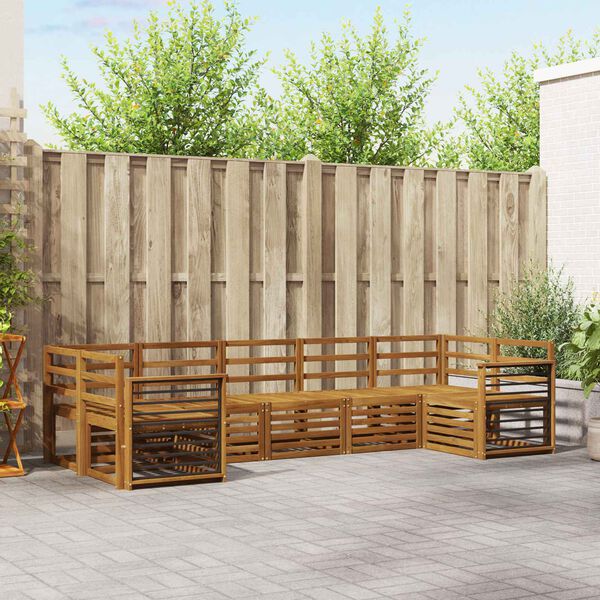 vidaXL &Sigma;&epsilon;&tau; &Kappa;&alpha;&nu;&alpha;&pi;έ 7 pcs &Phi;&upsilon;&sigma;&iota;&kappa;ό &Sigma;&tau;&epsilon;&rho;&epsilon;ό &Xi;ύ&lambda;&omicron; &Alpha;&kappa;&alpha;&kappa;ί&alpha;&sigmaf;