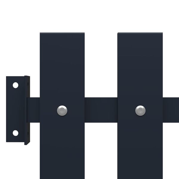 vidaXL Πάνελ Περίφραξης Ανθρακί 178x75 εκ. Ατσάλι με ηλεκτροστατική βαφή πούδρας