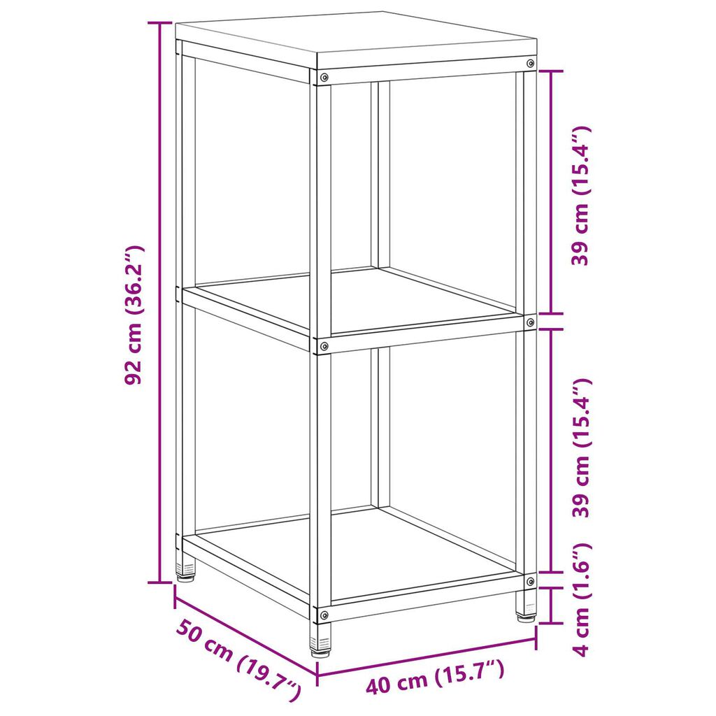 vidaXL Ράφι Αποθήκευσης Κουζίνας Ελαιόχρωμο 60 x 50 x 92 εκ. Ατσάλι