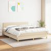 vidaXL &Kappa;&rho;&epsilon;&beta;ά&tau;&iota; Boxspring &mu;&epsilon; &Sigma;&tau;&rho;ώ&mu;&alpha; &Kappa;&rho;&epsilon;&mu; 160x200 &epsilon;&kappa;. &Upsilon;&phi;&alpha;&sigma;&mu;ά&tau;&iota;&nu;&omicron;