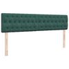vidaXL Οθωμανικό κρεβάτι με στρώματα&LEDs Dark Green 180x200cm Velvet