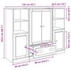 vidaXL Highboard &mu;&epsilon; &sigma;&upsilon;&rho;&tau;ά&rho;&iota; 3 pcs &Pi;&alpha;&lambda;&iota;ό &Xi;ύ&lambda;&omicron; &Epsilon;&pi;&epsilon;&xi;&epsilon;&rho;&gamma;&alpha;&sigma;&mu;έ&nu;&omicron; &xi;ύ&lambda;&omicron;