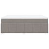 vidaXL &Kappa;&rho;&epsilon;&beta;ά&tau;&iota; Boxspring &mu;&epsilon; &Sigma;&tau;&rho;ώ&mu;&alpha; Taupe 140x200 &epsilon;&kappa;. &Upsilon;&phi;&alpha;&sigma;&mu;ά&tau;&iota;&nu;&omicron;