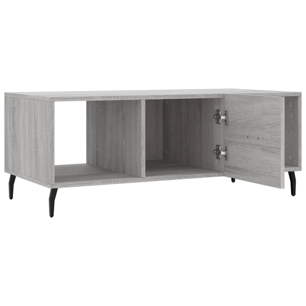 vidaXL Τραπεζάκι Σαλονιού Γκρι Sonoma 102x50x40 εκ. Επεξεργασμένο Ξύλο