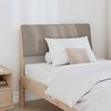 vidaXL Ταπετσαρισμένο κεφαλάρι Taupe 75 cm Στερεά ξυλεία πεύκου