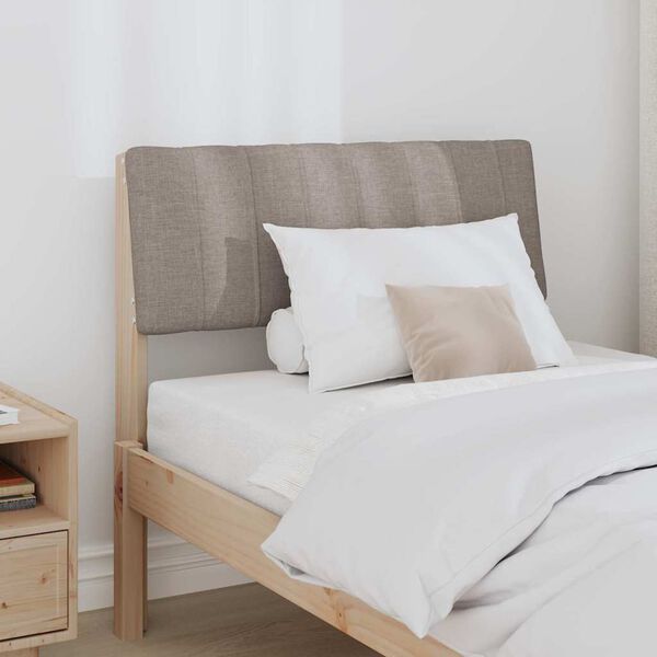 vidaXL Ταπετσαρισμένο κεφαλάρι Taupe 75 cm Στερεά ξυλεία πεύκου