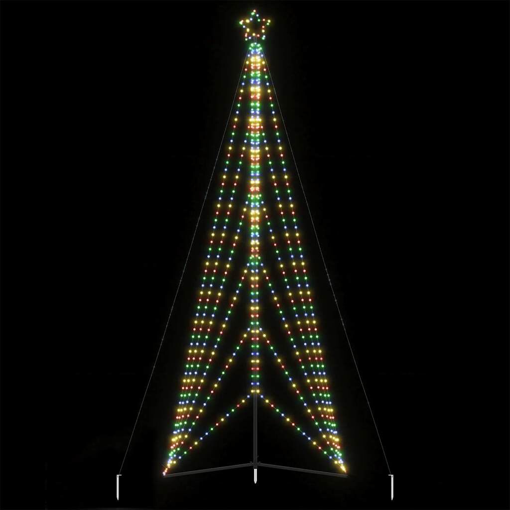 vidaXL Χριστουγεννιάτικο δέντρο LED 861 LED πολύχρωμα 478 εκ.