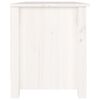 vidaXL Παπουτσοθήκη Λευκή 70 x 38 x 45,5 εκ. από Μασίφ Ξύλο Πεύκου