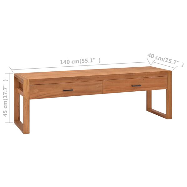 vidaXL Έπιπλο Τηλεόρασης 140 x 40 x 45 εκ. από Ανακυκλωμένο Ξύλο Teak