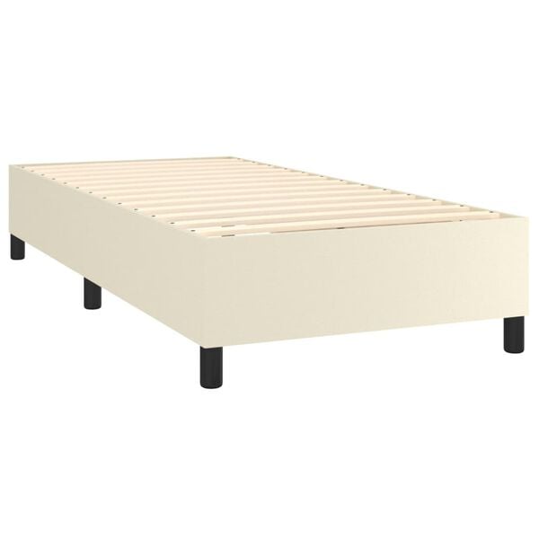 vidaXL &Kappa;&rho;&epsilon;&beta;ά&tau;&iota; Boxspring &mu;&epsilon; &Sigma;&tau;&rho;ώ&mu;&alpha; &Kappa;&rho;&epsilon;&mu; 100x200&epsilon;&kappa;. &alpha;&pi;ό &Sigma;&upsilon;&nu;&theta;&epsilon;&tau;&iota;&kappa;ό &Delta;έ&rho;&mu;&alpha;