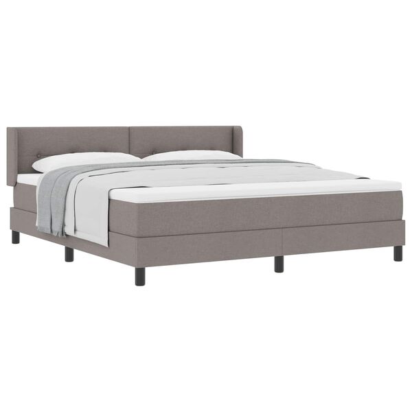 vidaXL &Kappa;&rho;&epsilon;&beta;ά&tau;&iota; &mu;&epsilon; &epsilon;&lambda;&alpha;&tau;ή&rho;&iota;&alpha; &mu;&epsilon; &sigma;&tau;&rho;ώ&mu;&alpha; Taupe 200 x 180 cm ύ&phi;&alpha;&sigma;&mu;&alpha;