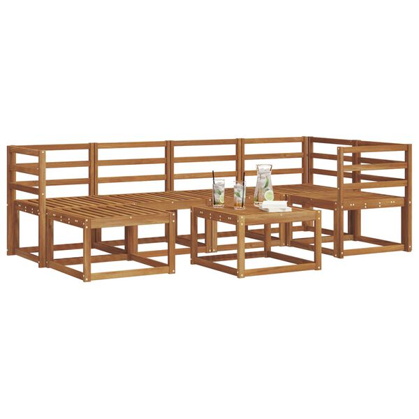 vidaXL &Sigma;&epsilon;&iota;&rho;ά &Kappa;&alpha;&nu;&alpha;&pi;έ &Epsilon;&xi;&omega;&tau;&epsilon;&rho;&iota;&kappa;&omicron;ύ 7 pcs &Phi;&upsilon;&sigma;&iota;&kappa;ό &Sigma;&tau;&epsilon;&rho;&epsilon;ό &Xi;ύ&lambda;&omicron; &Alpha;&kappa;&alpha;&kappa;ί&alpha;&sigmaf;