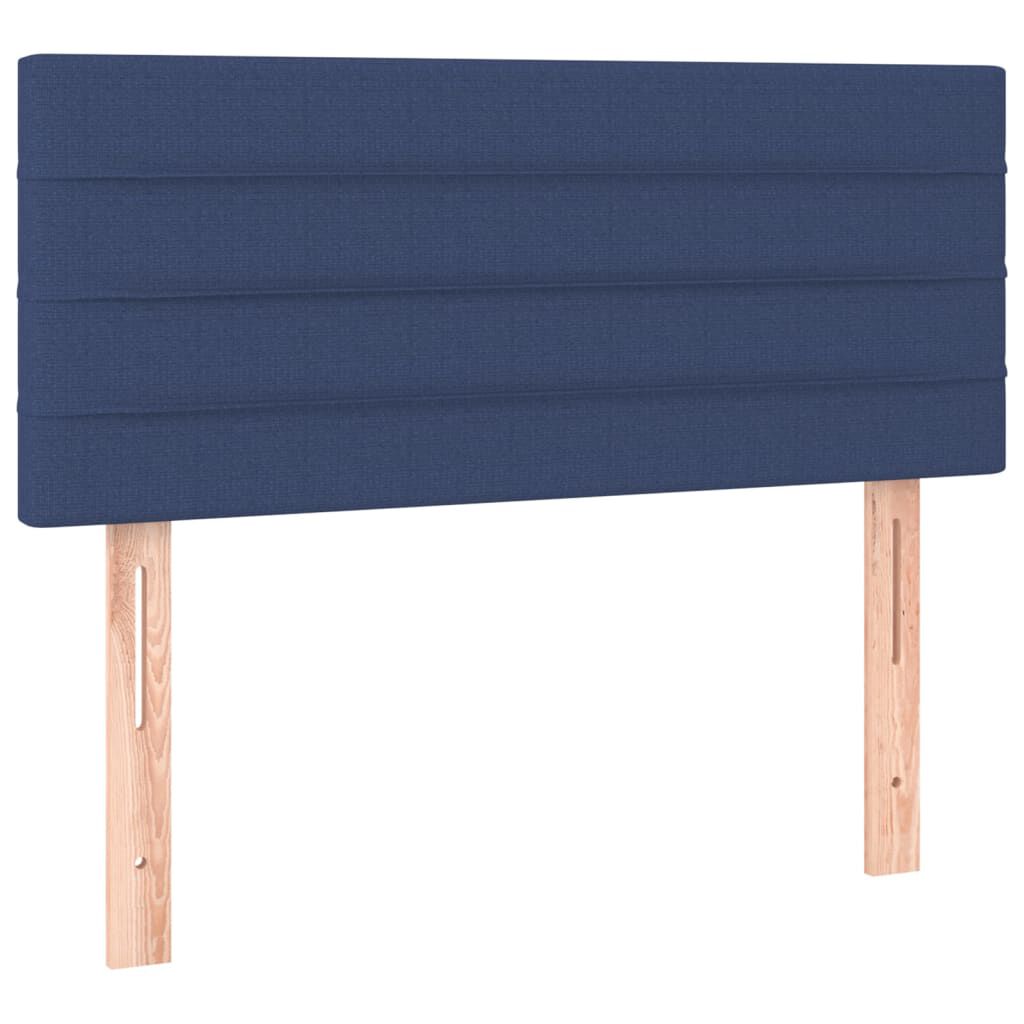 vidaXL Κεφαλάρι Κρεβατιού Μπλε 100x5x78/88 εκ. Υφασμάτινο